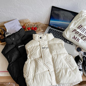 Vestă Îmbrăcăminte pentru copii Bumbac Guler în picioare Îngroșare Iarna Noi Băieți Fete Bebeluș Tide Soild Îmbrăcăminte exterioară Cool Simplu