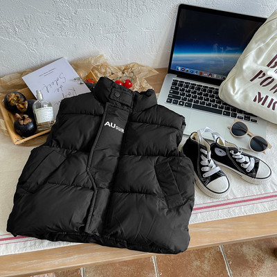 Vestă Îmbrăcăminte pentru copii Bumbac Guler în picioare Îngroșare Iarna Noi Băieți Fete Bebeluș Tide Soild Îmbrăcăminte exterioară Cool Simplu