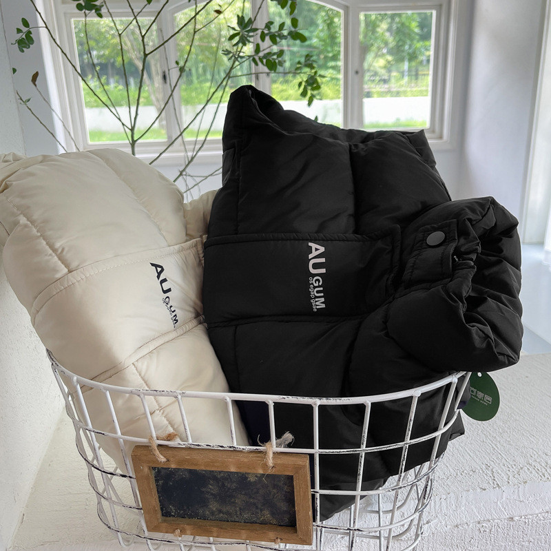 Vestă Îmbrăcăminte pentru copii Bumbac Guler în picioare Îngroșare Iarna Noi Băieți Fete Bebeluș Tide Soild Îmbrăcăminte exterioară Cool Simplu