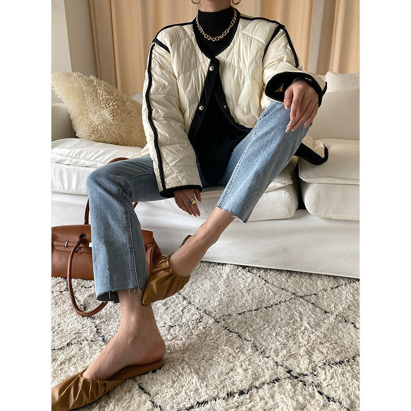 Nova korejska verzija laganog pamučnog kaputa, labave ležerne i svestrane pamučne jakne, preppy vintage britanskog kaputa