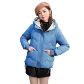 Jachetă de iarnă pentru femei 2021, la modă nouă, haină din bumbac, groasă, caldă, cu glugă, parkas pentru femei, îmbrăcăminte scurtă, jaqueta feminina Y730