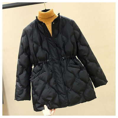 Palton din bumbac pentru femei 2022, toamnă iarnă, jachetă ușoară, cu lungime medie, subțire, pardesiu coreean, culoare solidă, pardesiu cald
