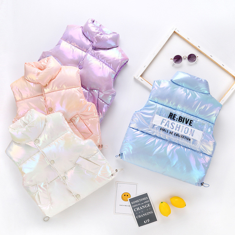 Puni prsluk za djevojčice i dječake s printom slova Dječja gornja odjeća Modni kardigan za malu djecu Topli lagani dječji prsluk za jesen zimu