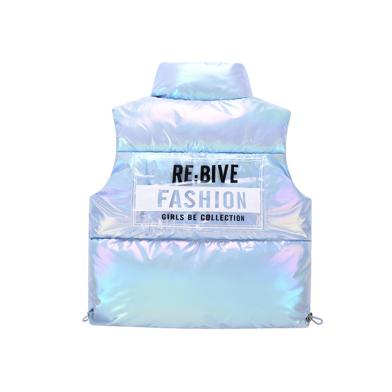 Puni prsluk za djevojčice i dječake s printom slova Dječja gornja odjeća Modni kardigan za malu djecu Topli lagani dječji prsluk za jesen zimu