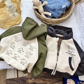 23 Toamnă Nouă Îmbrăcăminte Copii Băiat Glugă Fermoar Jachetă Copii Drăguț Decupat