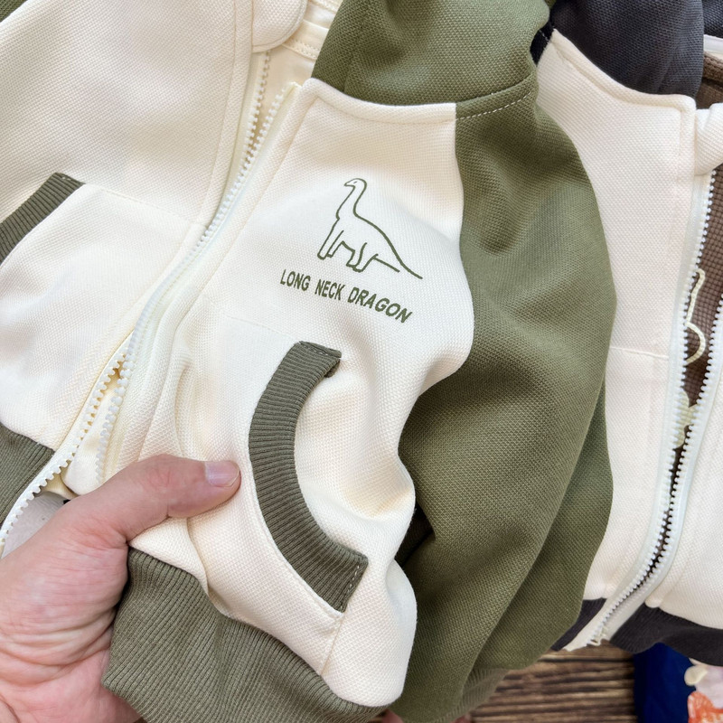 23 Toamnă Nouă Îmbrăcăminte Copii Băiat Glugă Fermoar Jachetă Copii Drăguț Decupat