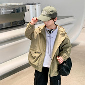 Dječji kaput 2023. proljeće jesen u korejskom stilu za dječake i djevojčice Jakna u boji patchwork, ležerna jednostavna modna jakna za djecu