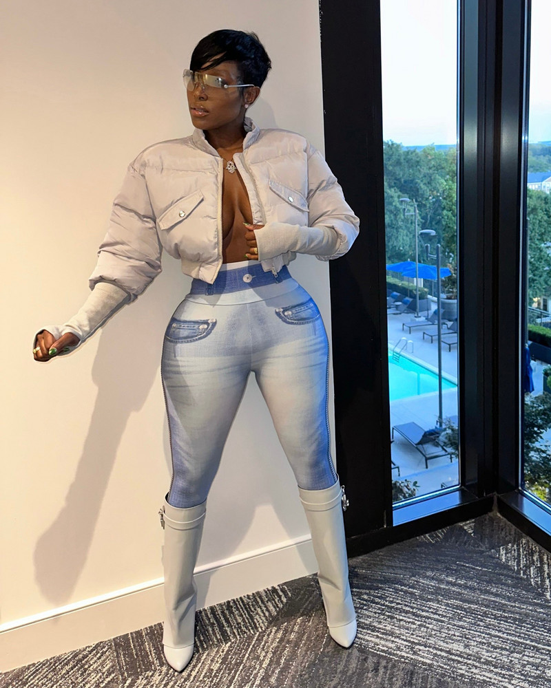 Modni damski jesen-zima, novi topli, debeli, kratki baloner s mjehurićima s patentnim zatvaračem, ženska pufer jakna sa stalkom za odjeću i ovratnikom