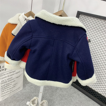 Μπουφάν για μωρά 1-4 ετών Φθινοπωρινό Χειμώνα Plus Fleece Παιδικά ρούχα Χοντρό ζεστό πανωφόρι παιδικό παλτό LC178