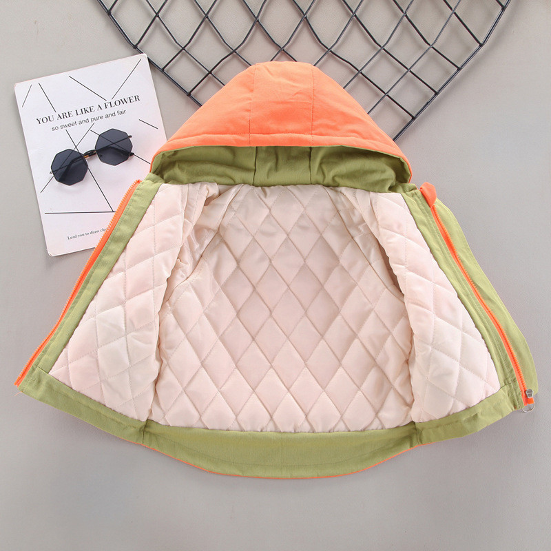 Jachetă de iarnă pentru băieți 2021, stil nou, groasă, călduroasă, cu glugă, îmbrăcăminte exterioară pentru copii, haină grea de vânt