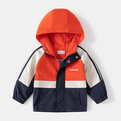 Gornja odjeća za dječake za djecu u proljeće i jesen Gornja odjeća za malu djecu za dječake s patentnim zatvaračem i jaknom za punjenje s kapuljačom