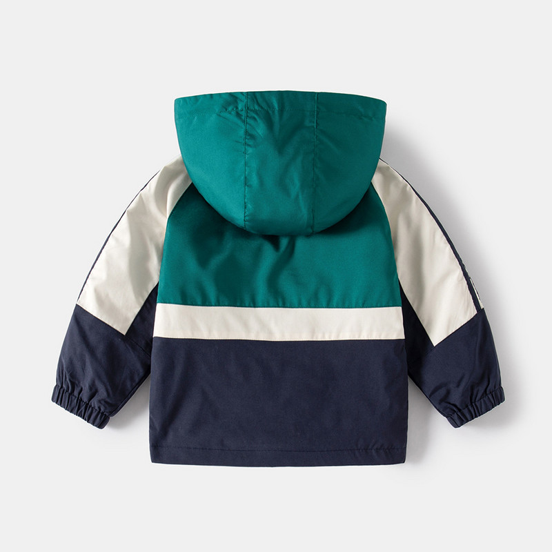 Gornja odjeća za dječake za djecu u proljeće i jesen Gornja odjeća za malu djecu za dječake s patentnim zatvaračem i jaknom za punjenje s kapuljačom