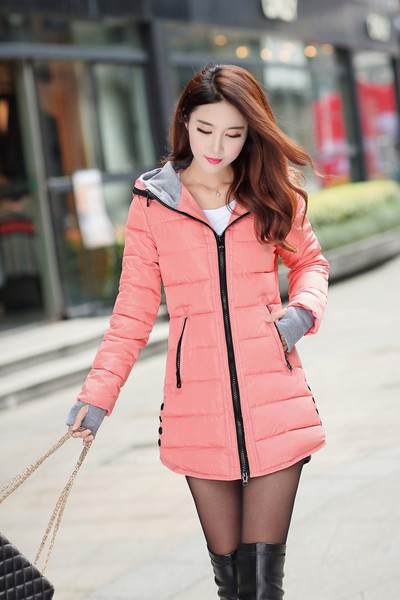 ZOGAA ženska modna super lagana puhasta jakna Uska jakna s pačjim puhom i kapuljačom