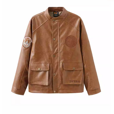 Zimske jakne za žene 2023 Hot Girl Američki kaput PU kožna jakna Novo u gornjoj odjeći Jesen i zima Tanki bomber kaputi