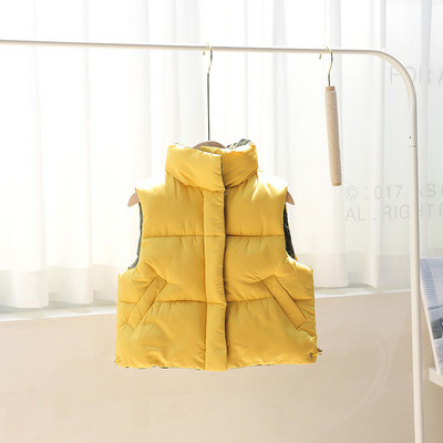 2023. gada rudens ziemas bērnu vestes Mēteļi 2–8 gadi silti vestes zēniem un meitenēm Krāsa Sarkana Dzeltena Mazo bērnu vestes Unisex