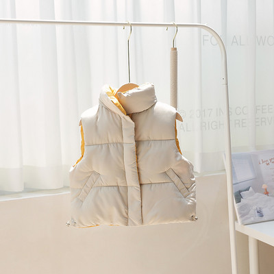 2023. gada rudens ziemas bērnu vestes Mēteļi 2–8 gadi silti vestes zēniem un meitenēm Krāsa Sarkana Dzeltena Mazo bērnu vestes Unisex