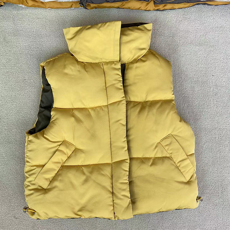 2023. gada rudens ziemas bērnu vestes Mēteļi 2–8 gadi silti vestes zēniem un meitenēm Krāsa Sarkana Dzeltena Mazo bērnu vestes Unisex