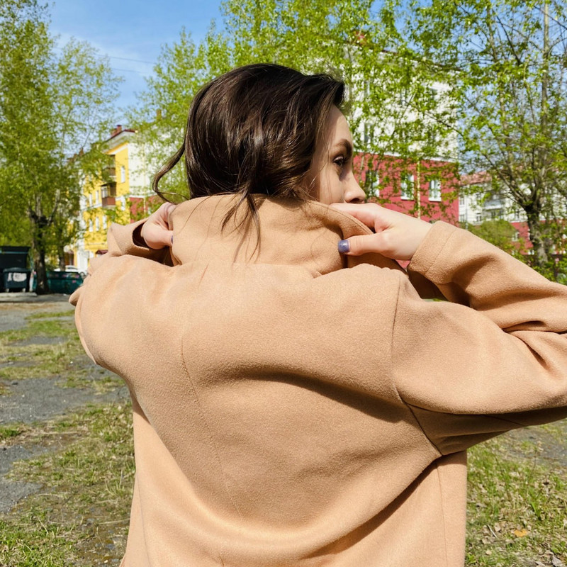 2023, toamnă, lână, haină de damă matlasată cu mânecă lungă, solid kaki, jachetă de vânt pentru femei, iarnă, elegantă, haine pentru damă.