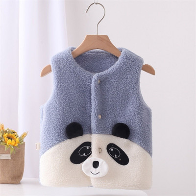 2023. Novi dječji janjeći baršunasti prsluk Dječji mekani dvostrani lagani prsluk Dječaci na otvorenom u slatkim bojama Djevojčice u zatvorenom prostoru Održava toplinu