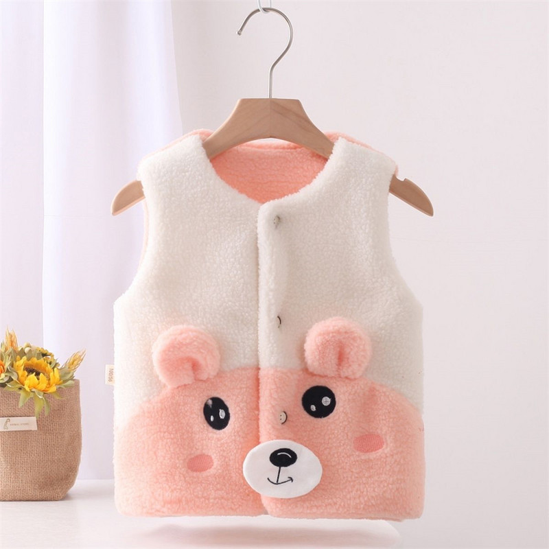 2023. Novi dječji janjeći baršunasti prsluk Dječji mekani dvostrani lagani prsluk Dječaci na otvorenom u slatkim bojama Djevojčice u zatvorenom prostoru Održava toplinu