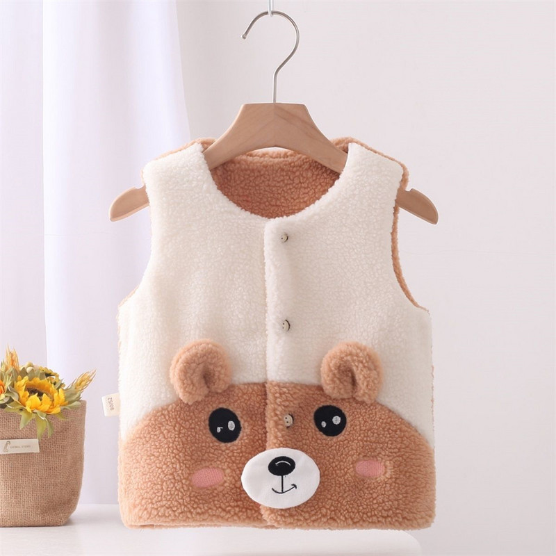 2023. Novi dječji janjeći baršunasti prsluk Dječji mekani dvostrani lagani prsluk Dječaci na otvorenom u slatkim bojama Djevojčice u zatvorenom prostoru Održava toplinu