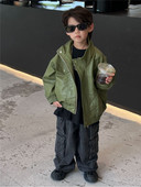 2-8T PU jakne za dječake Odjeća za malu djecu Odjeća za dječake Jesen Zima Kaputi za dojenčad Gornja odjeća Modna ulična dječja odjeća