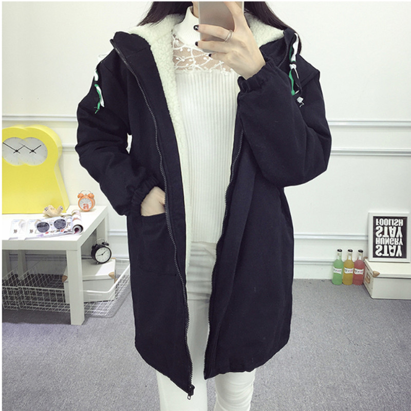 Ženska jakna Nova zimska ženska parka Inner Debela janjeća vuna Održava toplinu Kaput Ženska pamučno podstavljena jakna Kratki Dugi kaputi A