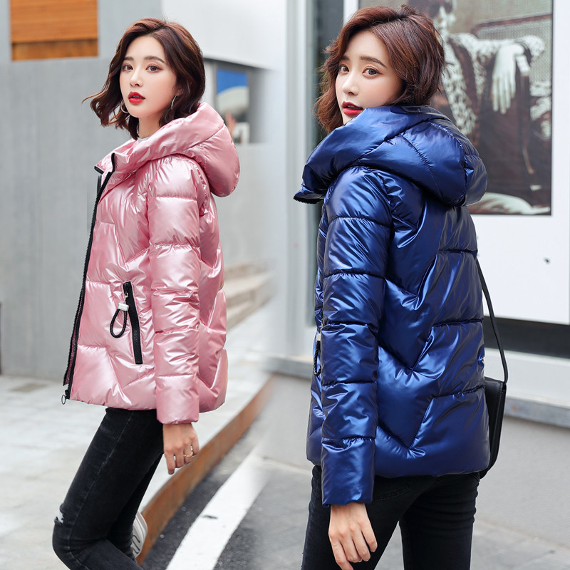 Ženska zimska jakna 2022. Nova kratka pamučna jakna Ženski široki pamučni kaput Deblji kaputi Ženske parke s kapuljačom 5XLA249