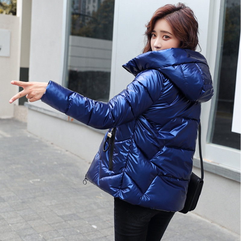 Ženska zimska jakna 2022. Nova kratka pamučna jakna Ženski široki pamučni kaput Deblji kaputi Ženske parke s kapuljačom 5XLA249