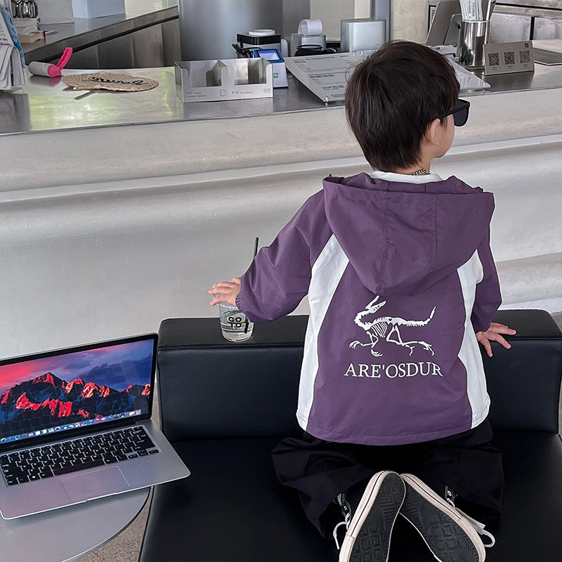 Îmbrăcăminte exterioară pentru copii 2023 Toamna Nou Cool Top Brodat Băieți Charge Fashion îmbrăcăminte exterioară 278