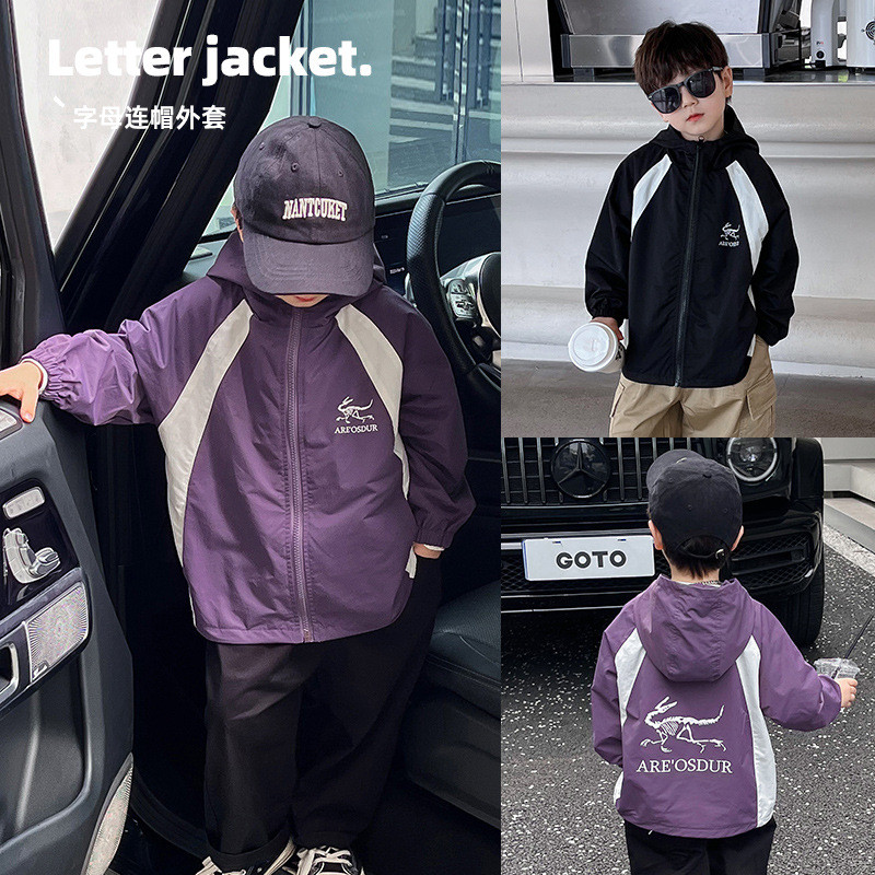 Îmbrăcăminte exterioară pentru copii 2023 Toamna Nou Cool Top Brodat Băieți Charge Fashion îmbrăcăminte exterioară 278