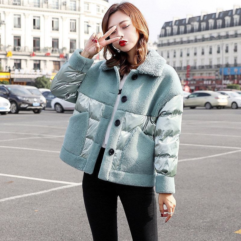 Parke Ženski pamučni kaput s pamukom 2021. Zimske jakne Prošiveni univerzalni kaput od janjeće vune Ženski topli, debeli kaput s podstavljenim pamukom