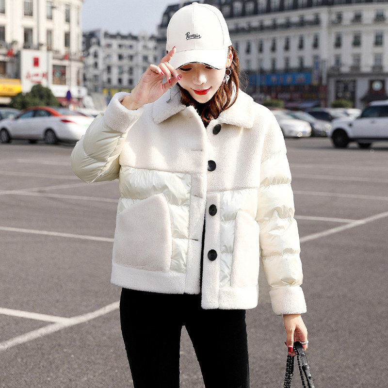 Parke Ženski pamučni kaput s pamukom 2021. Zimske jakne Prošiveni univerzalni kaput od janjeće vune Ženski topli, debeli kaput s podstavljenim pamukom
