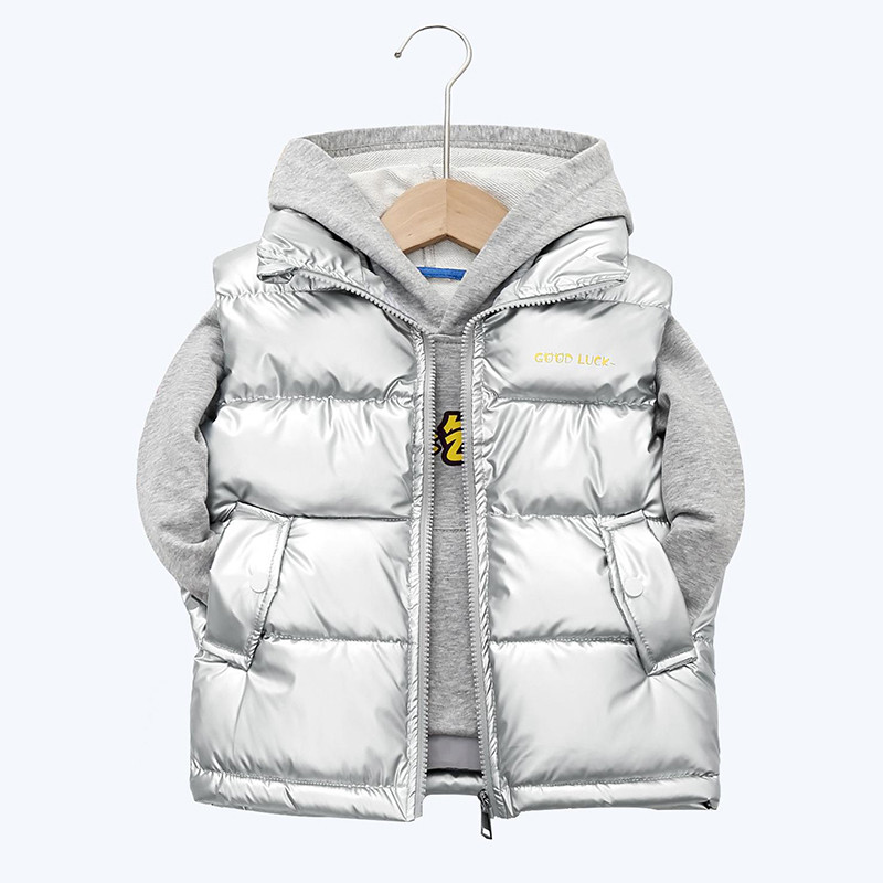 Jesen Zima Dječji prsluk Modna jakna bez rukava za djevojčice Dječaci Pamučni prsluk Kaputi 3-10 godina Dječja gornja odjeća Odjeća