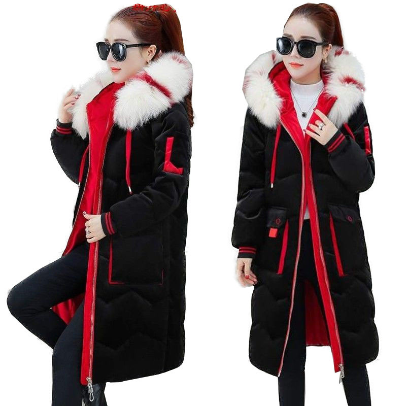 2022. Ženski zlatni baršunasti pamučni kaput Odjeća podstavljena pamukom Ženska puhasta pamučna široka krznena bunda Zimska jakna Ženska parka