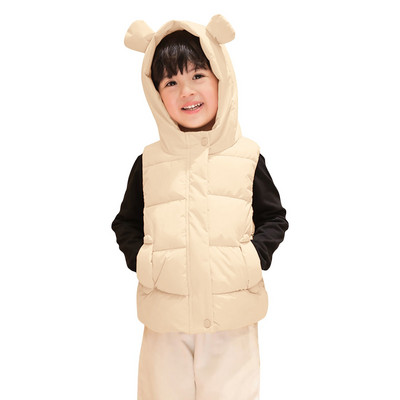 Prsluk za djevojčice Zimski dječji lagani kaputi s kapuljačom s ušima Jakna za djevojčice Slatka dječja odjeća za dječake Kaput