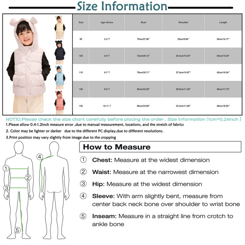 Prsluk za djevojčice Zimski dječji lagani kaputi s kapuljačom s ušima Jakna za djevojčice Slatka dječja odjeća za dječake Kaput