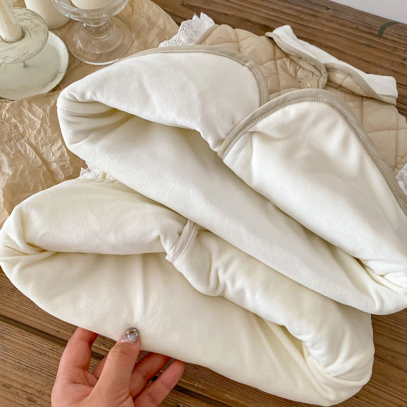 Drăguț copii fetiță vestă de iarnă 0-5 ani prințesă copii dantelă fără mâneci fleece cu un singur piept haine calde