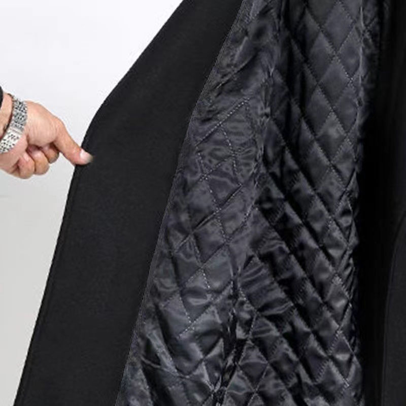 Novi ženski vuneni kaput veće veličine 95,00 kg iz 2023. Ženska modna jednobojna ženska jednobojna ležerna odjeća u Hepburn stilu s dugim rukavima iznad koljena