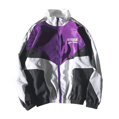 Hip hop jakna Vjetrovka Muška/Ženska Harajuku jakna Kaput Retro Vintage Ležerna jakna Ulična odjeća 2022. Proljetna prevelika jakna