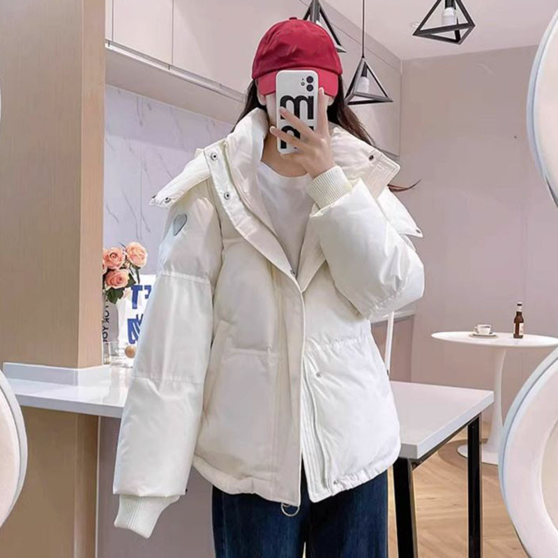 Xpqbb 2023. zimska labava jakna s pamučnom podstavom, ženska prekomjerna jakna, topla jakna s kapuljačom, ženski korejski vodootporni kaput