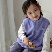 2023 Toamnă Iarnă Jachetă caldă ocazională Tank Top Shake Fleece Palton îngroșat 2-8 ani Băieți și fete Moda Noua îmbrăcăminte pentru copii