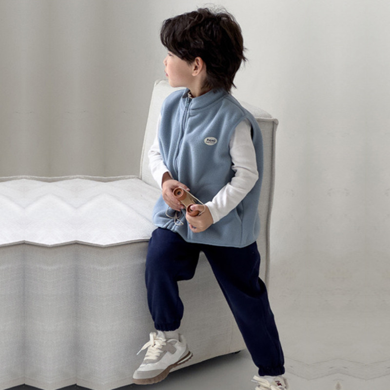 2023 Toamnă Iarnă Jachetă caldă ocazională Tank Top Shake Fleece Palton îngroșat 2-8 ani Băieți și fete Moda Noua îmbrăcăminte pentru copii