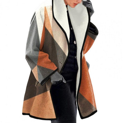 2022 m. moteriška pūkinė striukė pavasario ir rudens moteriška vilnonė striukė moteriška šilta, plona, ilga paltai.