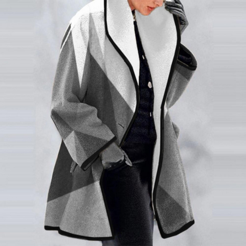 2022 m. moteriška pūkinė striukė pavasario ir rudens moteriška vilnonė striukė moteriška šilta, plona, ilga paltai.