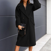 Rudens mētelis jaciņš, elegants termisks ikdienas sieviešu ziemas mētelis sieviešu mētelis pirkumiem