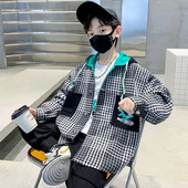 2023 m. madingas pavasario sportinis paltas su kietu striuke mergaičių berniukų vaikiški drabužiai striukės paaugliams drabužiai vaikiški viršutiniai drabužiai rudeniniai paltai