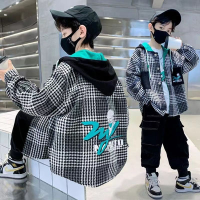 2023 m. madingas pavasario sportinis paltas su kietu striuke mergaičių berniukų vaikiški drabužiai striukės paaugliams drabužiai vaikiški viršutiniai drabužiai rudeniniai paltai