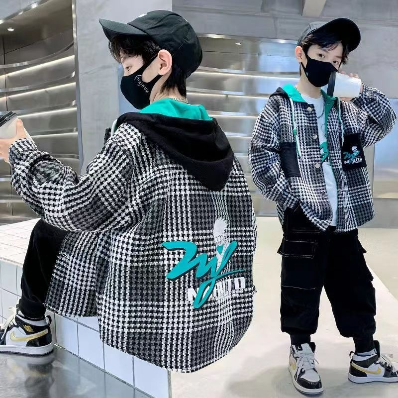 2023 m. madingas pavasario sportinis paltas su kietu striuke mergaičių berniukų vaikiški drabužiai striukės paaugliams drabužiai vaikiški viršutiniai drabužiai rudeniniai paltai