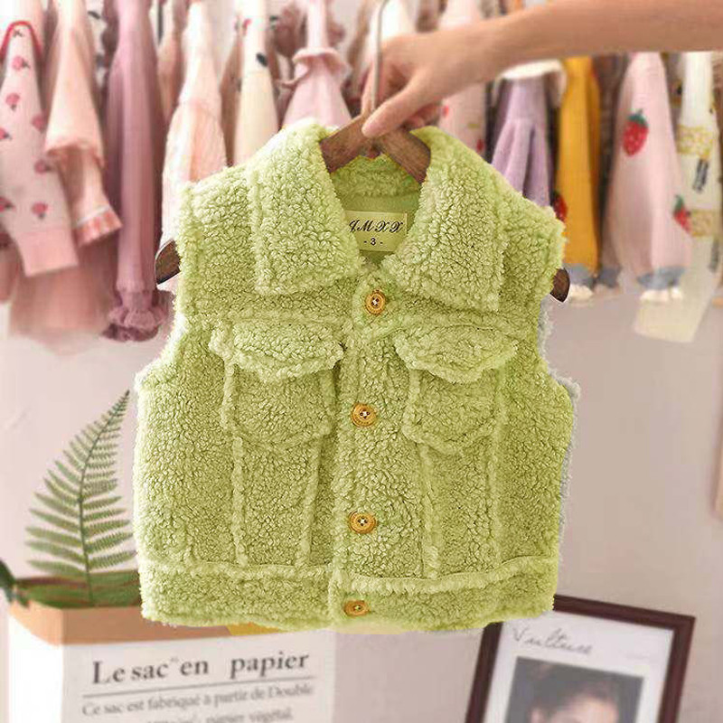 Vesta Copii Toamna Iarna Baieti Si Fete Manta Calda De Plus Vesta Manta Copii